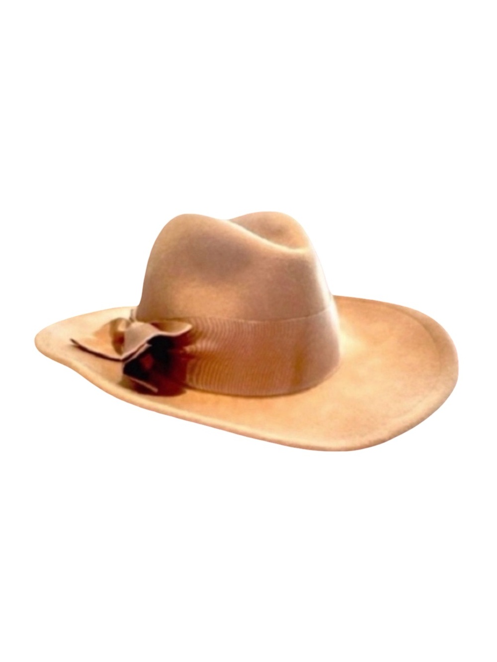 Betmar Women’s Wide-Brim Wool Fedora – Beige – Style WPL-4386 – Like New